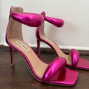 Hot Pink Chrome High Heels